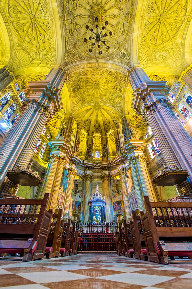 Interior of Santa Iglesia Catedral Basilica de la Encarnacion (Malaga Cathedral), Malaga, Spain.